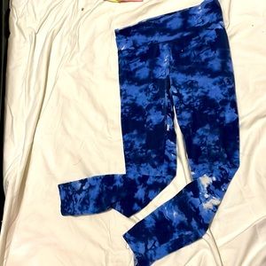 Blue tie die with hints of white